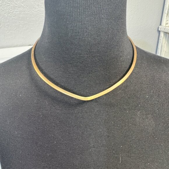 Brass Fringe Collar Necklace With Open Design - Picture 4 of 4